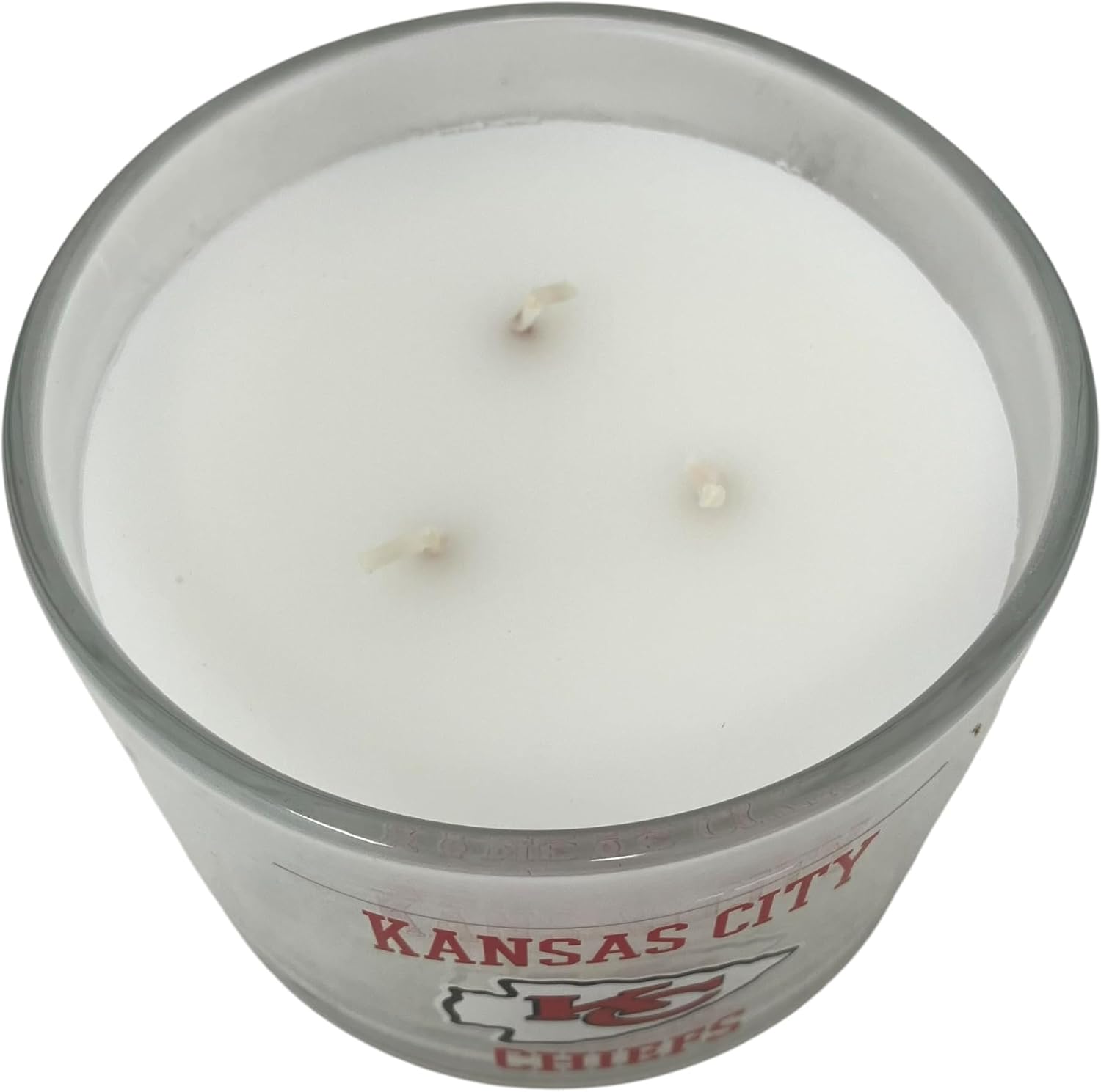 Pegasus Sports Football Logo Top 3 Wick Candle, 12.5 oz, Team Colors