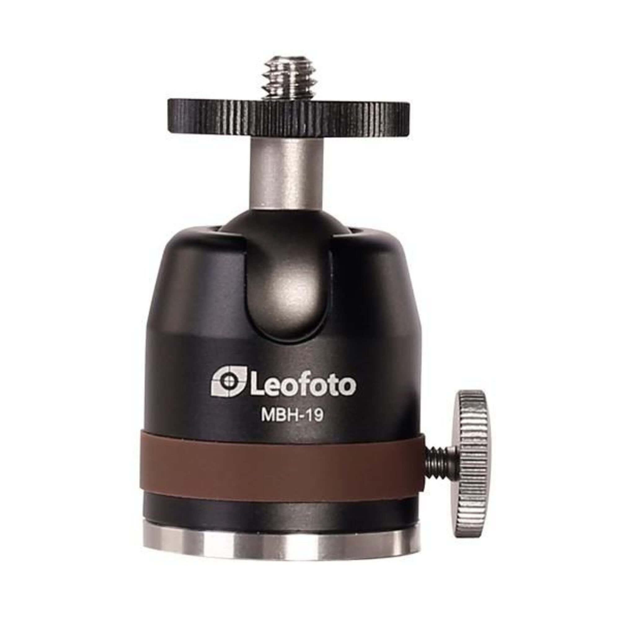 Leofoto - Mini trípode de Bolsillo - Ideal para un fotógrafo de Viajes - Capacidad de Carga de 2 kg - Pies Extensibles - Altura mínima de 7,5 cm a una Altura máxima de 23 cm - MT-03 + MBH-19