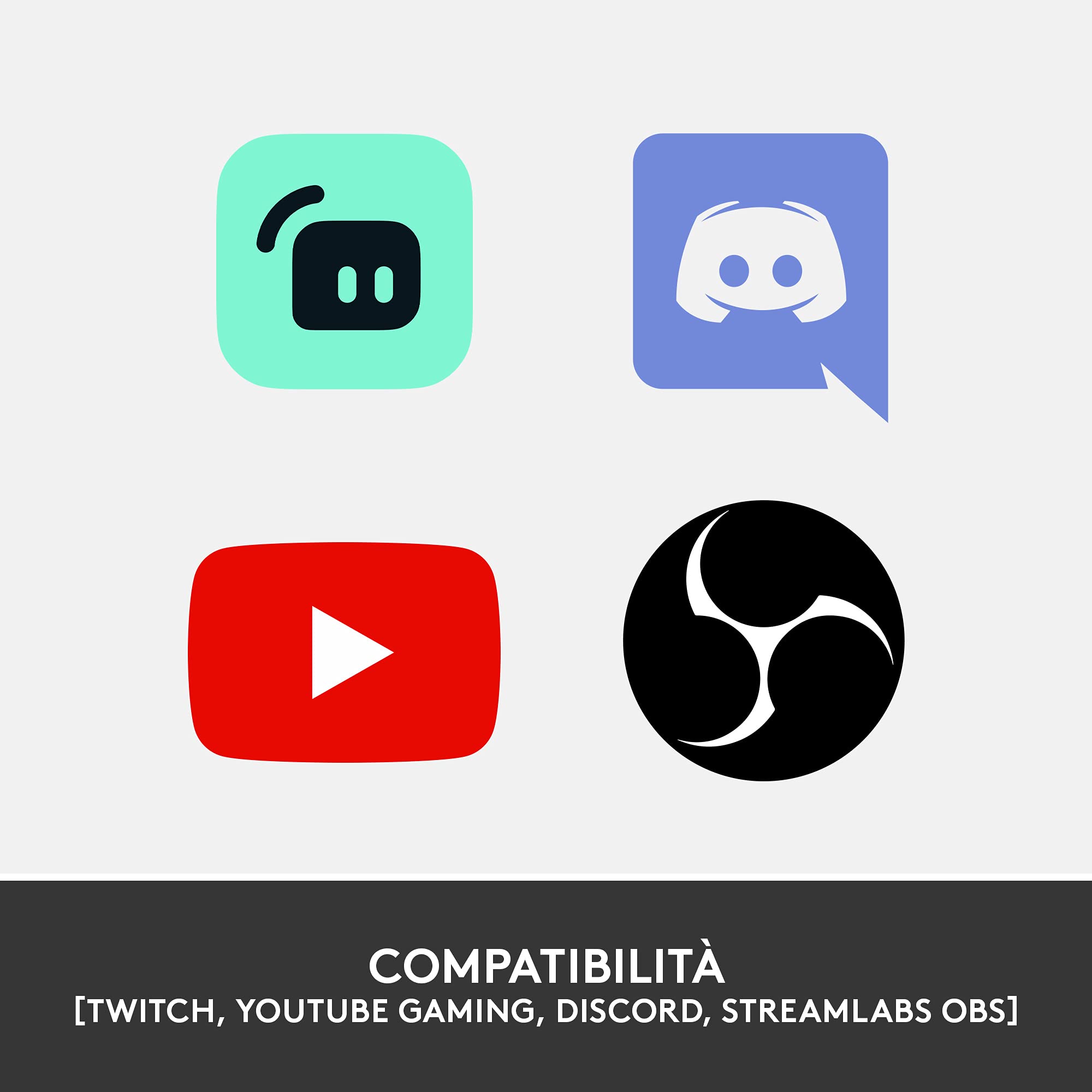 Logitech StreamCam per Live Streaming su Youtube e Twitch, Full HD 1080p a 60 fps, Connessione USB-C, Facial Tracking, Autofocus, Video Verticali - Grigio scuro