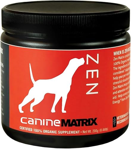 Miniatura 6 de Om Mushroom Matrix Zen Matrix - Suplemento para mascotas con mezcla de hongos, proporciona un apoyo calmante calmante para perros y gatos, 7.05 oz,