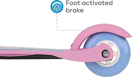 Miniatura 5 de Peppa Pig - Patinete de equilibrio automático con ruedas iluminadas, plataforma extra ancha, plataforma de 3 ruedas, freno activado por pies, límite