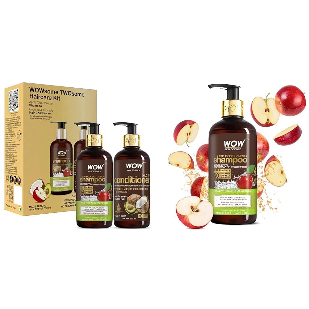 Buy WOW Skin Science Apple Cider Vinegar Shampoo And Coconut + Avocado
