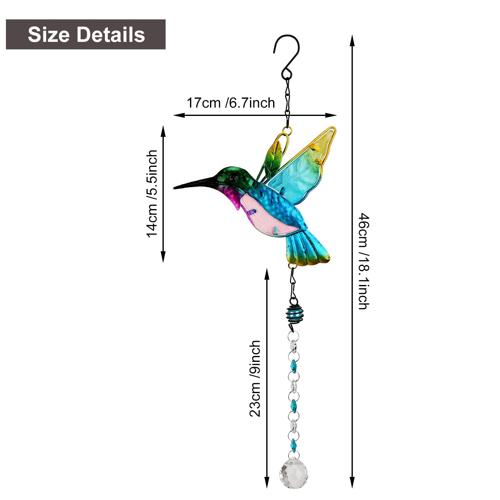 Kit DIY Attrape-soleil - 400 Pièces Cristal Et Métal (colibris, Cœurs, étoiles) Pour Créer Des Mobiles Et Décorations Arc-en-ciel