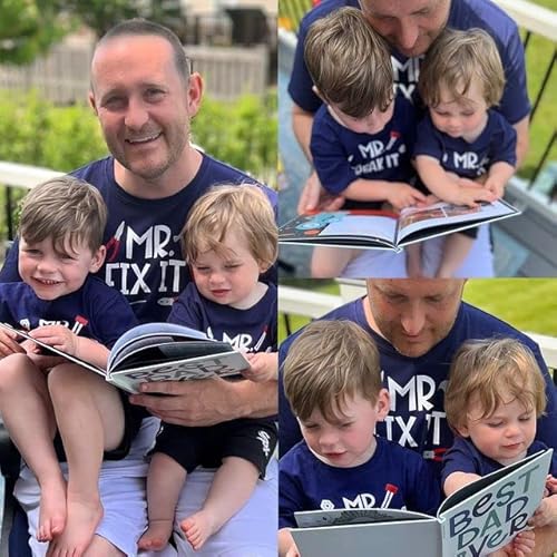 Unique Baby Boys Mr Break Father Son Matching Shirts Daddy And Me (3T) Blue thumb #1
