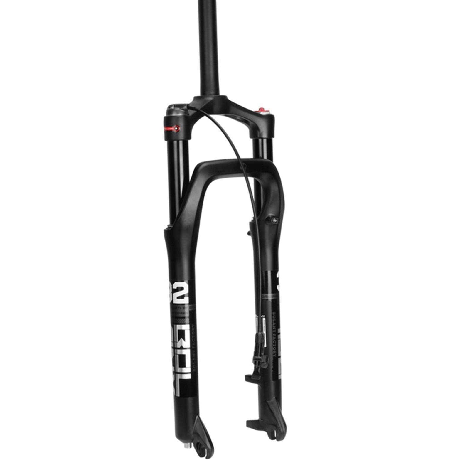 Ciclismo Sospensioni Forcella Bici Elettrica BMX 26 MTB Fat Sospensione Pneumatica 4.0 Pneumatici 1-1/8" Corsa 100mm Mozzo 135mm Freno Disco HL RL QR 9mm Forcella Bicicletta per Neve Spiaggia CX