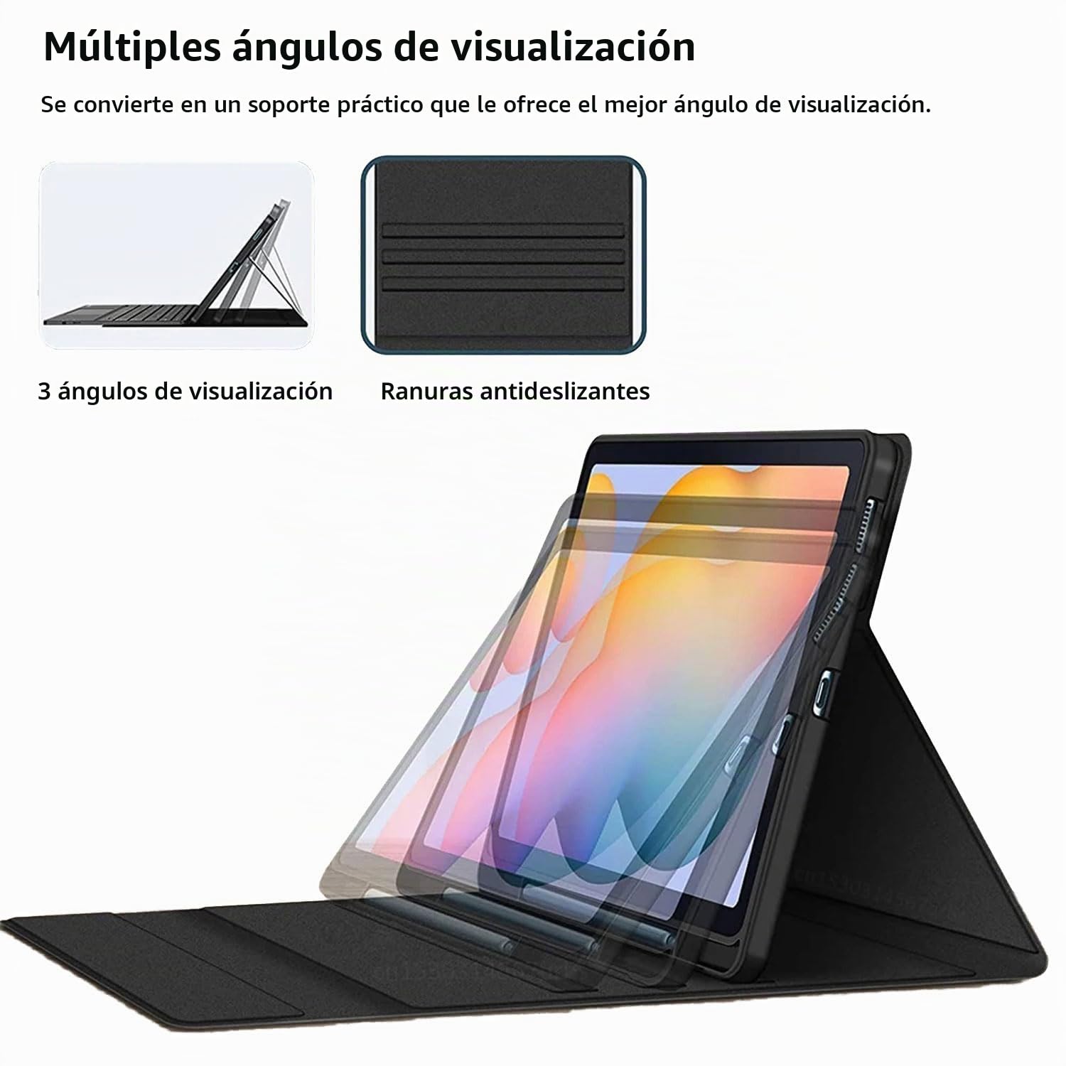 Funda con Teclado para Microsoft Surface Pro 7+ / Pro 7/6/5/4 12,3 Pulgadas Tableta, Teclado Bluetooth Inalámbrico Desmontable Retroiluminado 7 Colores con Ratón