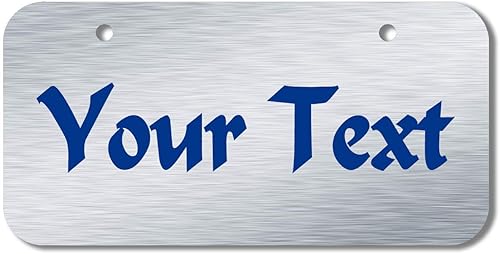 placa frontal personalizable para matrícula/tocador, fabricada en Estados Unidos., Aluminio