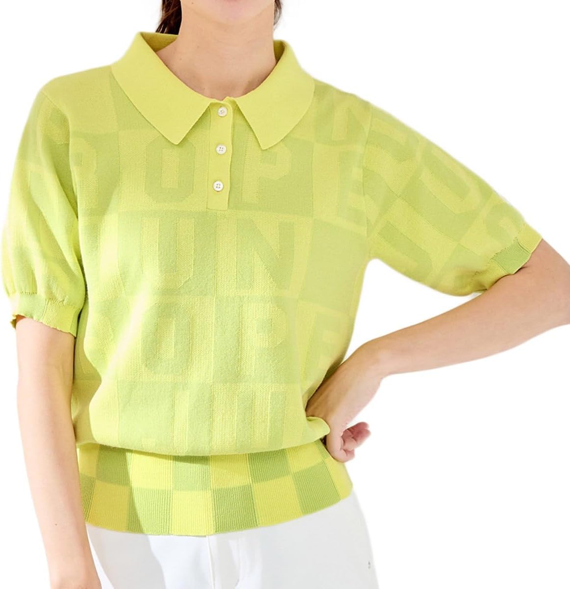 マルボンゴルフ Malbon レディース トップス ハーフジップシャツ 人気