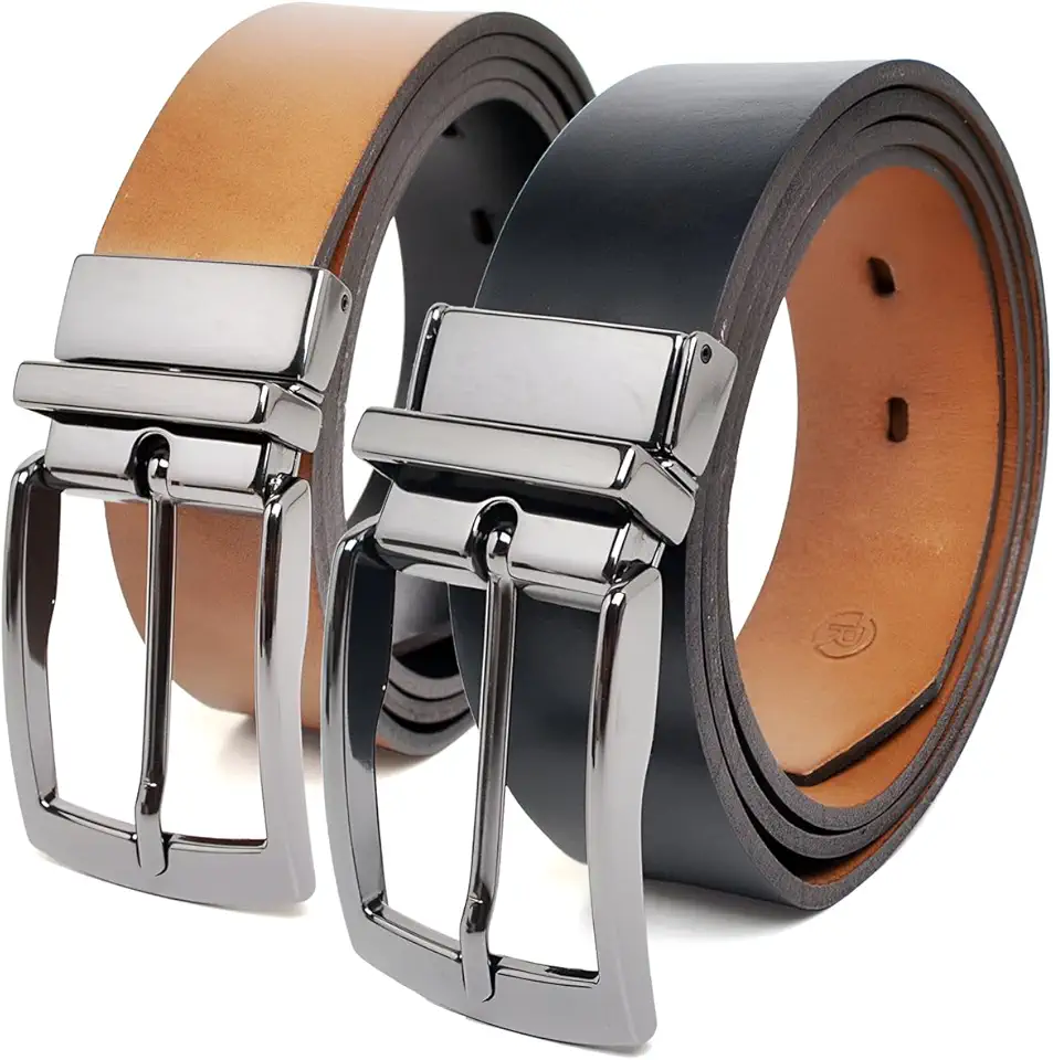 Cinto Masculino Dupla Face Social 100% Couro Bovino Elegante 2 em 1