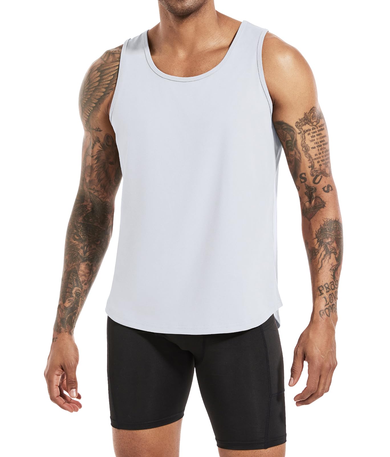 Boyzn 3er Pack Herren Tank Top Fitness Tankshirt Ärmelloses Training Workout Achselshirt Sommer Unterhemd Funktionsunterhemd Laufshirt ts