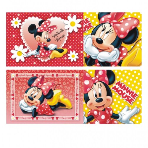 Amscan Disney Minnie Mouse 4-Piece Jigsaws, Red