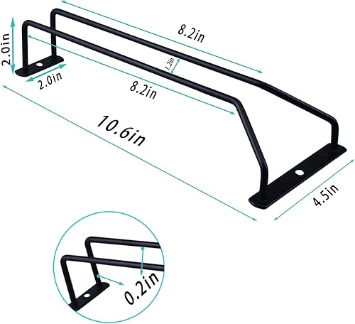 Miniatura 9 de eastbao Black 4 set Wine Glass Rack Under Cabinet Shelf Glasses Holder Storage With Drying Stemware Rack Under Counter Wine Glass Holder Metal