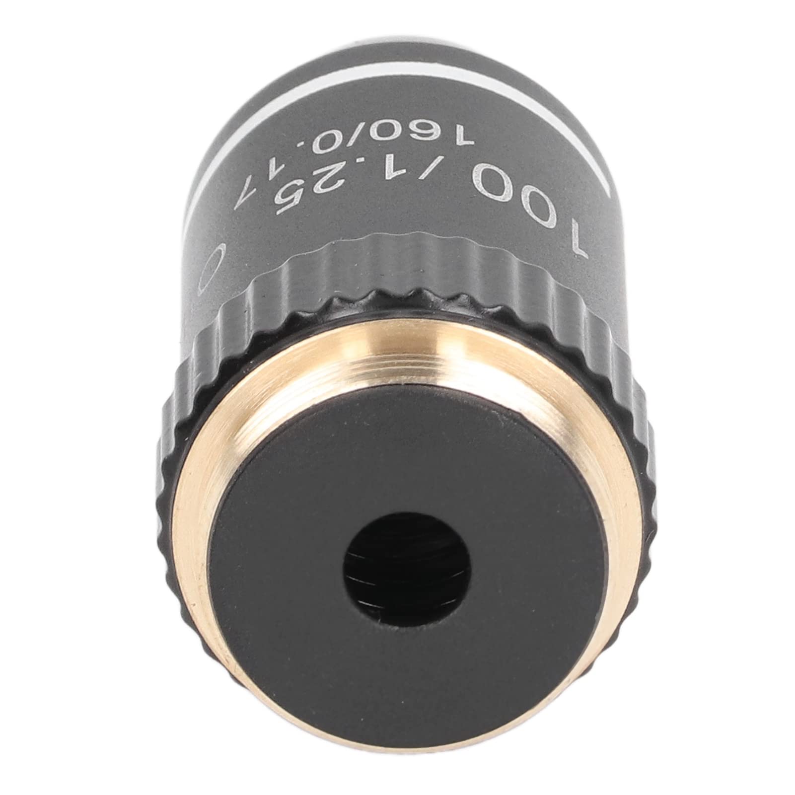 100X Microscope Objective Lens - RMS Thread, Brass & Aluminum, Fall-Resistant Replacement For Biological Microscopes