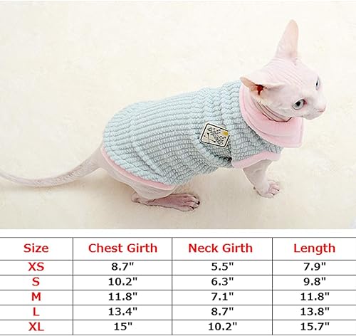Miniatura 7 de Bonaweite Vestido de camiseta de gatos sin pelo, transpirable, chaleco para Sphynx, Cornish Rex, Devon Rex, Peterbald