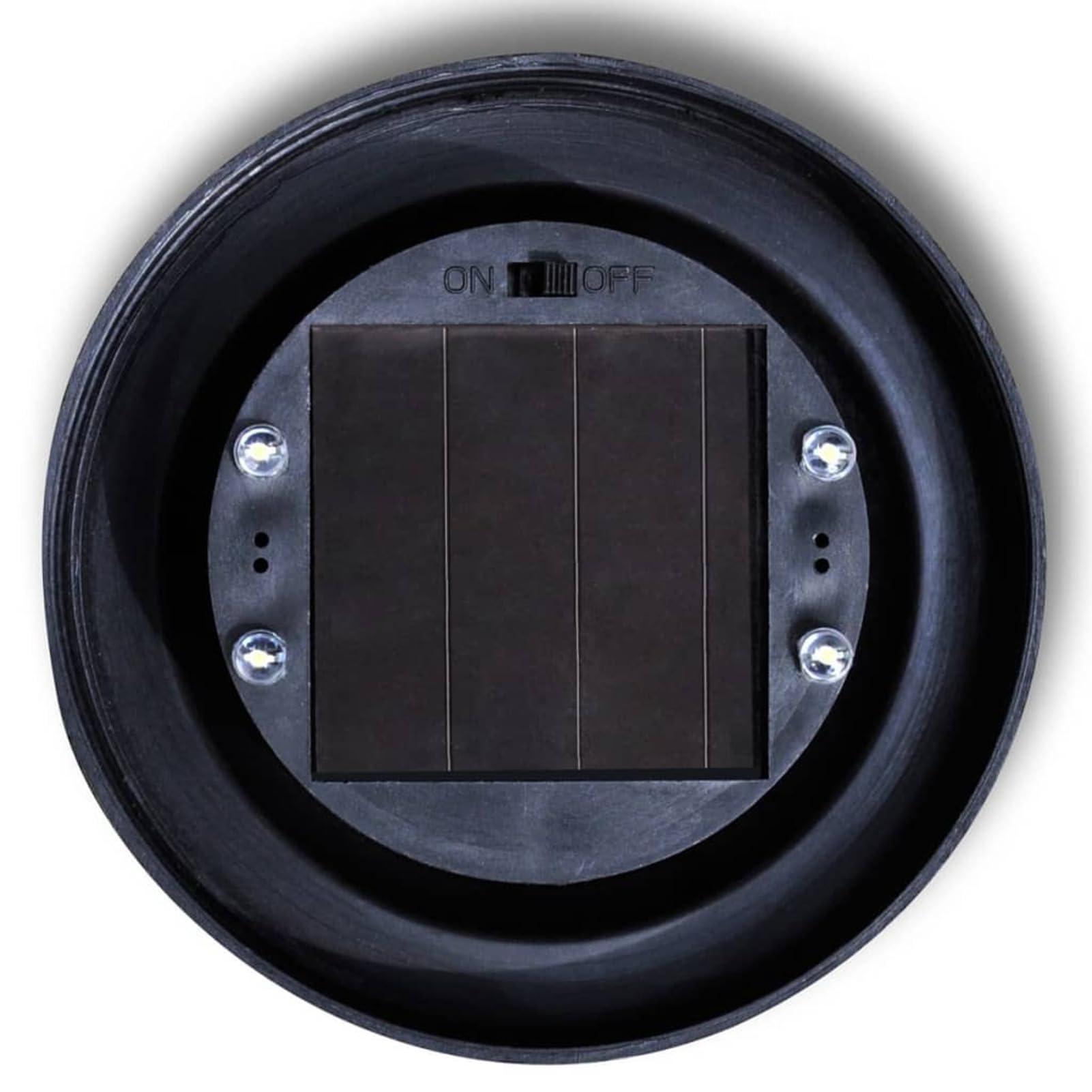 ZEYUAN Lampione Solare a LED da Giardino 20 cm 3 pz con Picchetto,Lampione da Giardino Moderno,Illuminazione per Esterni,Lampione da Giardino Esterno