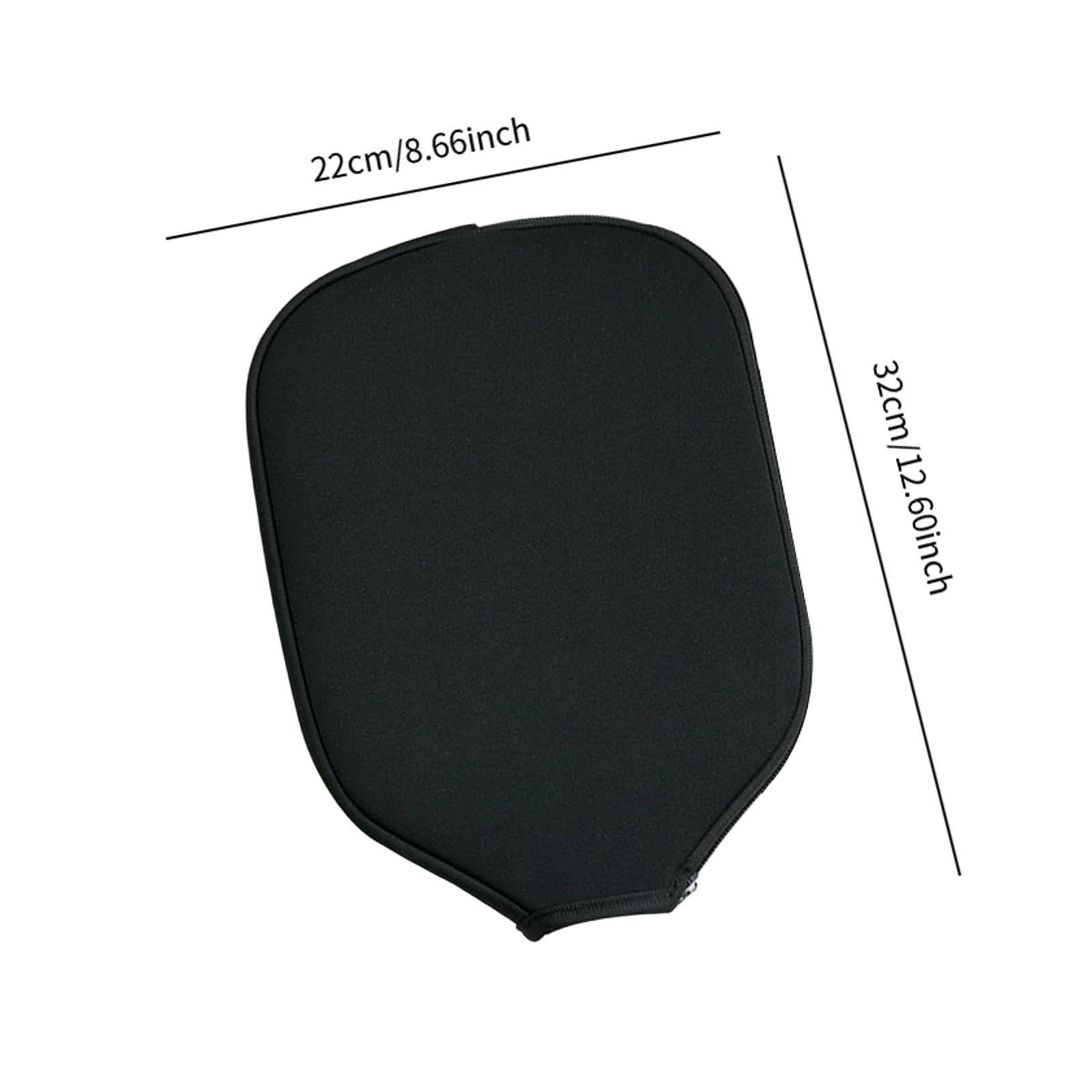 2 Pezzi Copertura Racchetta Pickleball Protettivo Neoprene Borsa Impermeabile Antipolvere con Cerniera Facile Da Riporre Adatta per Allenamento