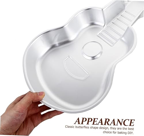 Miniatura 7 de BESTonZON Molde creativo para tostadas, cortador de galletas para ukelele de guitarra, herramienta de aluminio para hornear pasteles de 16.9