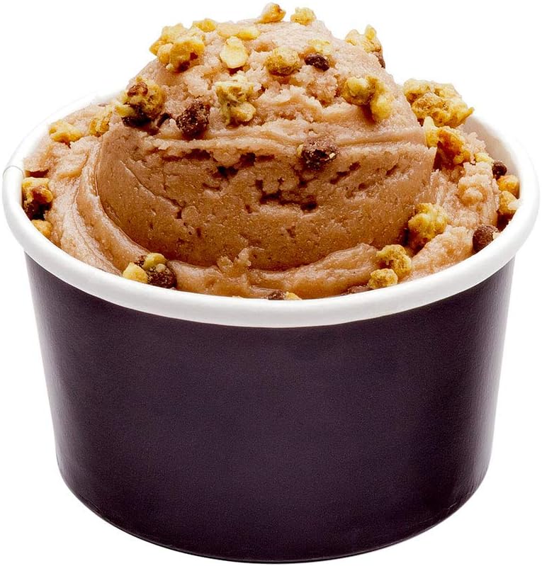 Restaurantware Coppetta 5-Ounce Dessert Cups, 200 Disposable Ice Cream Cups - Lids Sold Separately, Sturdy, Black Paper Frozen Yogurt Bowls, For Hot And Cold Foods, Perfect For Gelato Or Mousse -