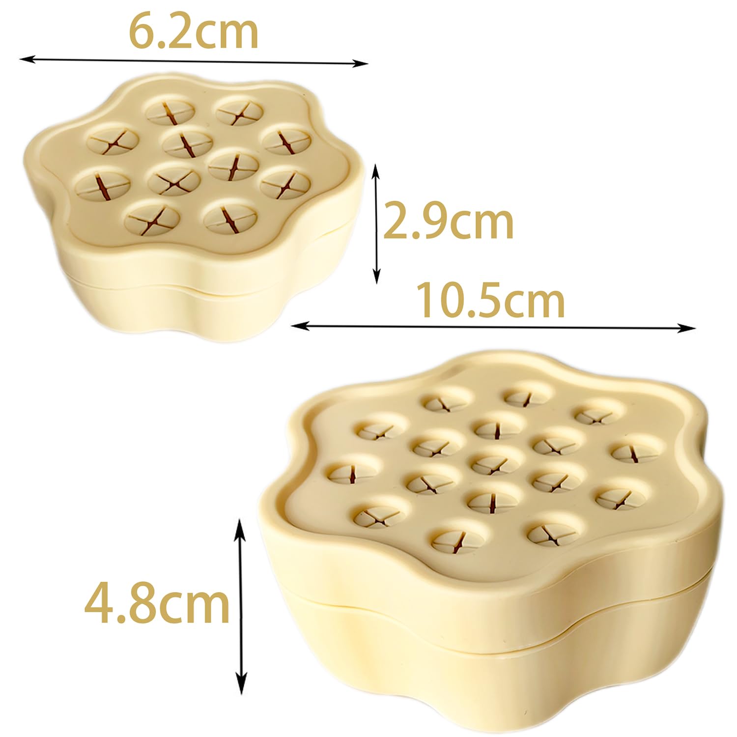 Supporto Spirale per Stelo Fiori - Set di 2, Giallo, Anello Porta Stelo a Spirale, Ideale per Creare Bellissimi Bouquet, per Divertirsi con Le Composizioni Floreali Sempre e Ovunque