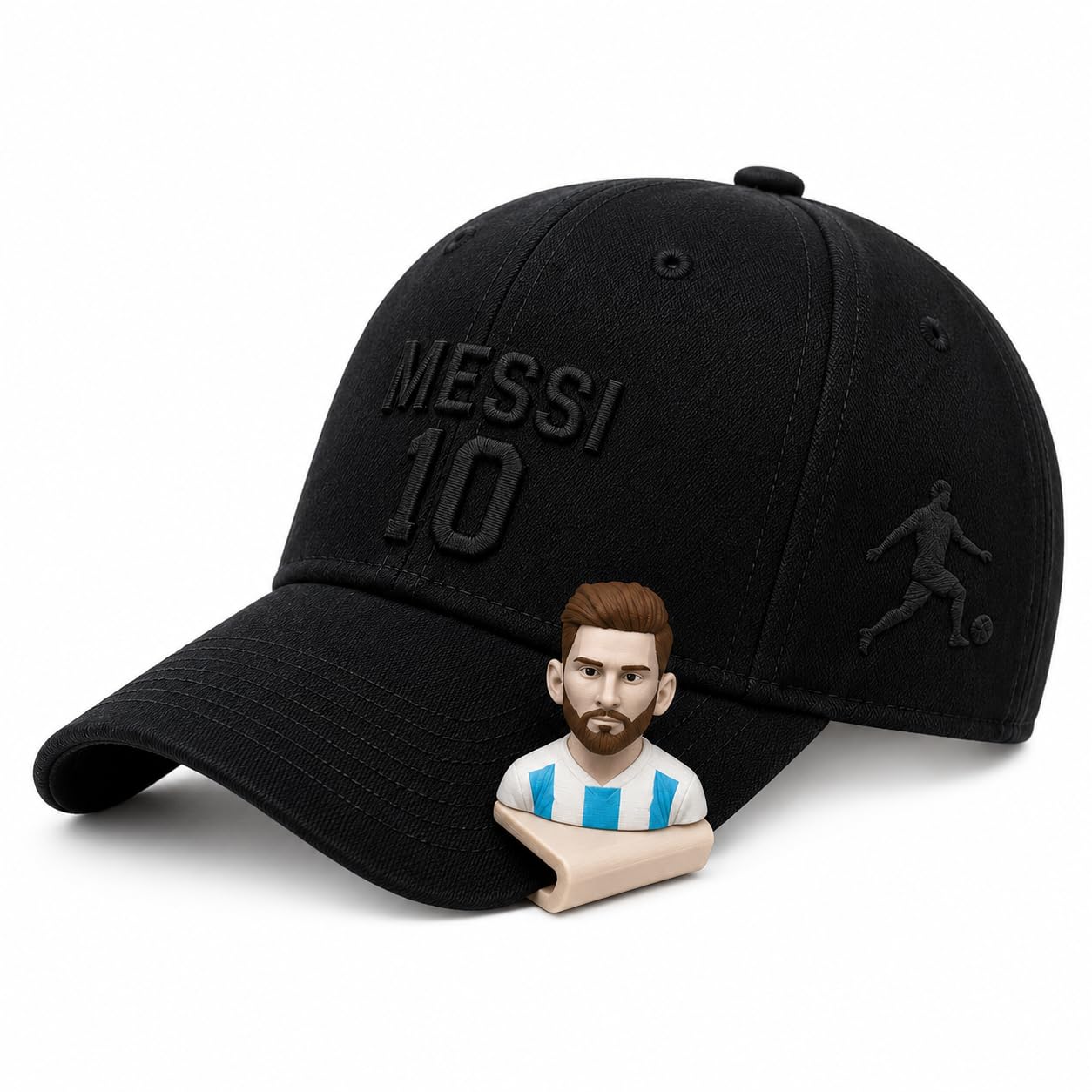 3D Printed Football Legend Cap Clip – Collectible Hat Accessory for Football Fans, FIFA Gamers & Sports Lovers, Lightweight Cap Decoration-image-0