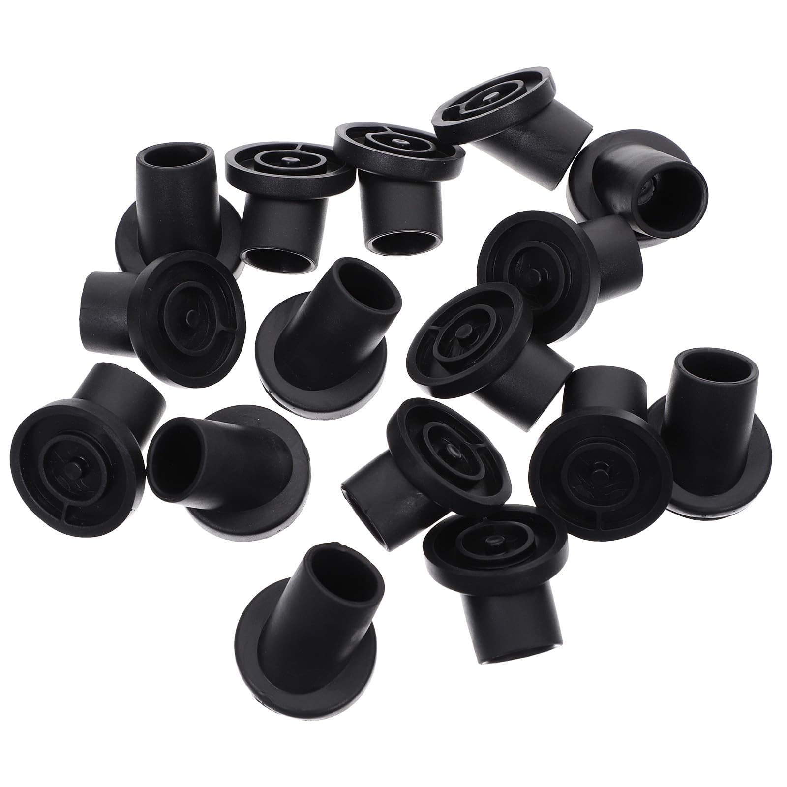 Protectores de pies de silla de PVC inclinados con base plana para muebles, 20 unidades
