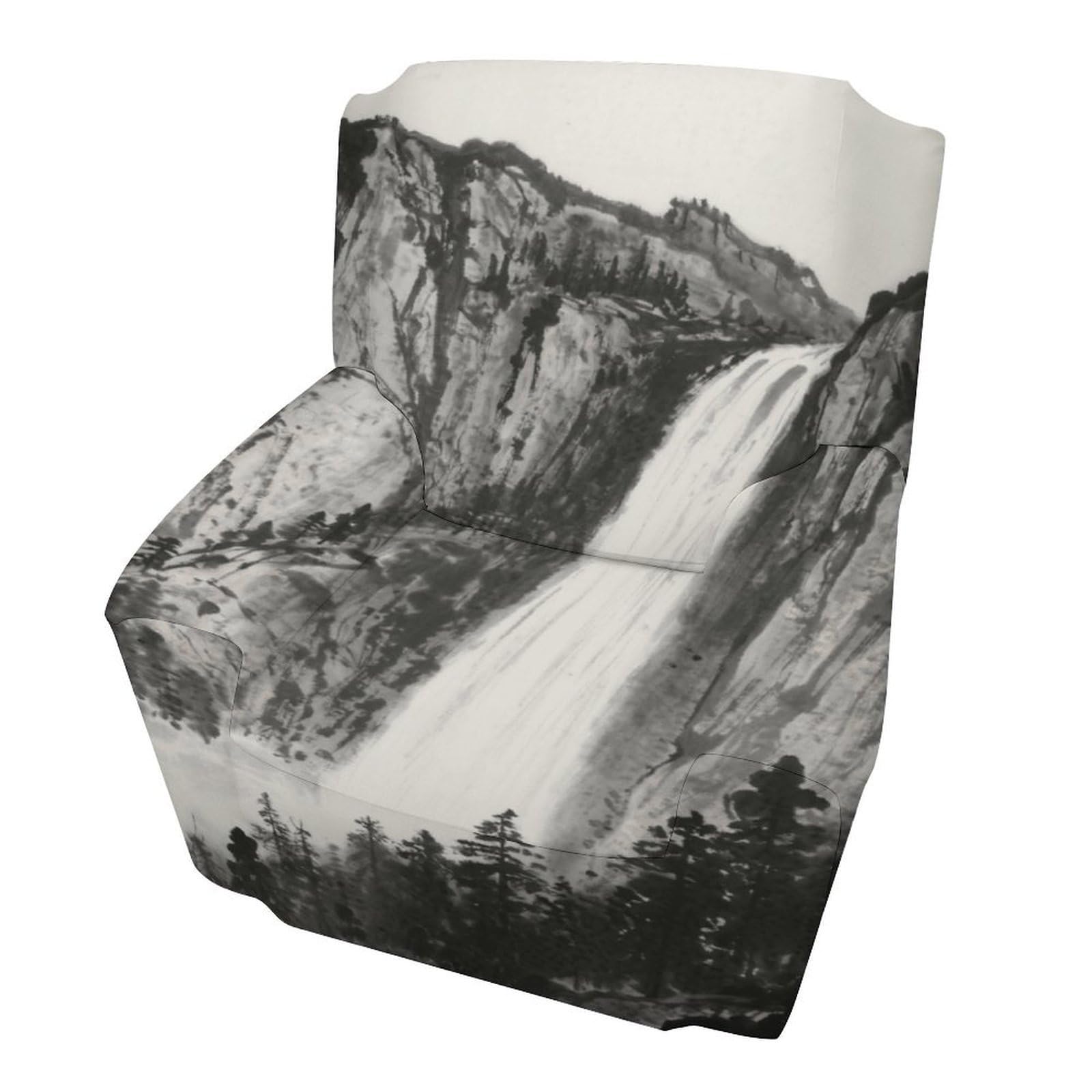Fekiloot Style Granite Cliffs And Waterfalls Couch Cover Sofa Cover Sofa Slipcover