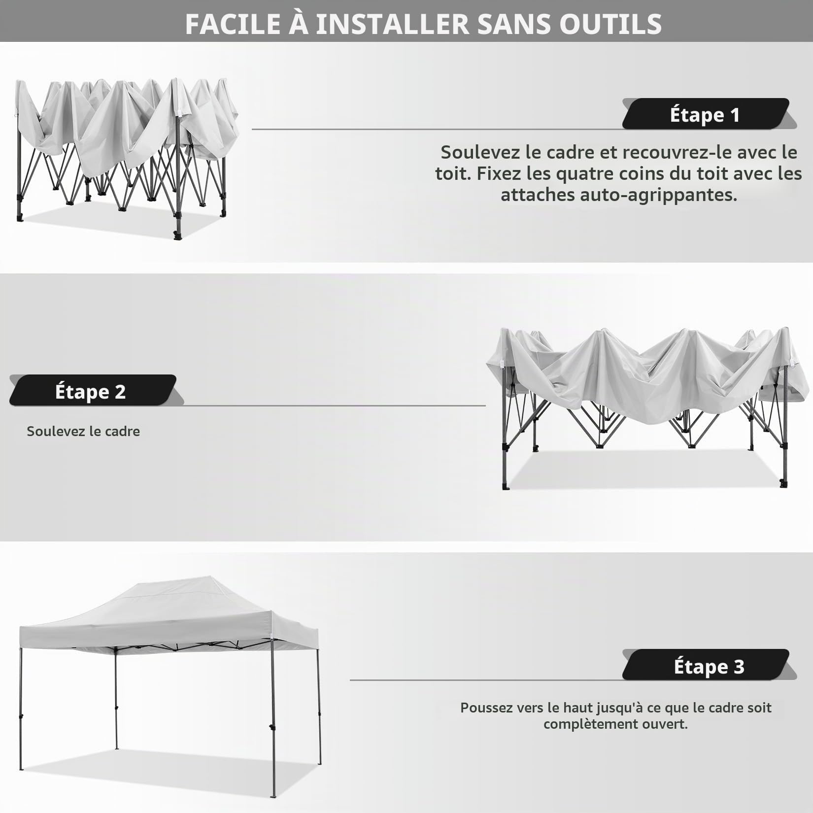 COBIZI Tonpar 4,5m Blanc
