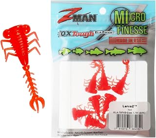 Z-Man MLA-79PK8 Larvaz 1.75" Red 8 Pack