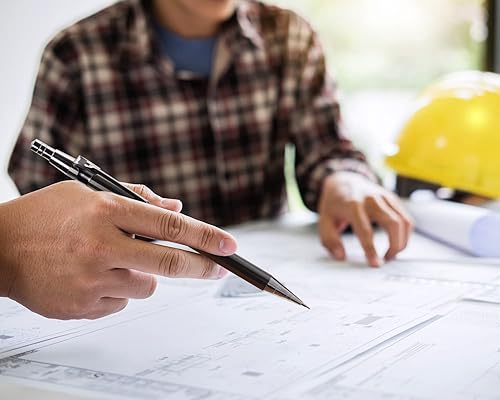 Miniatura 6 de Tupalizy 3 lápices mecánicos automáticos de punta retráctil, lápices de dibujo para bocetos, dibujos, gráficos, estudiantes universitarios,