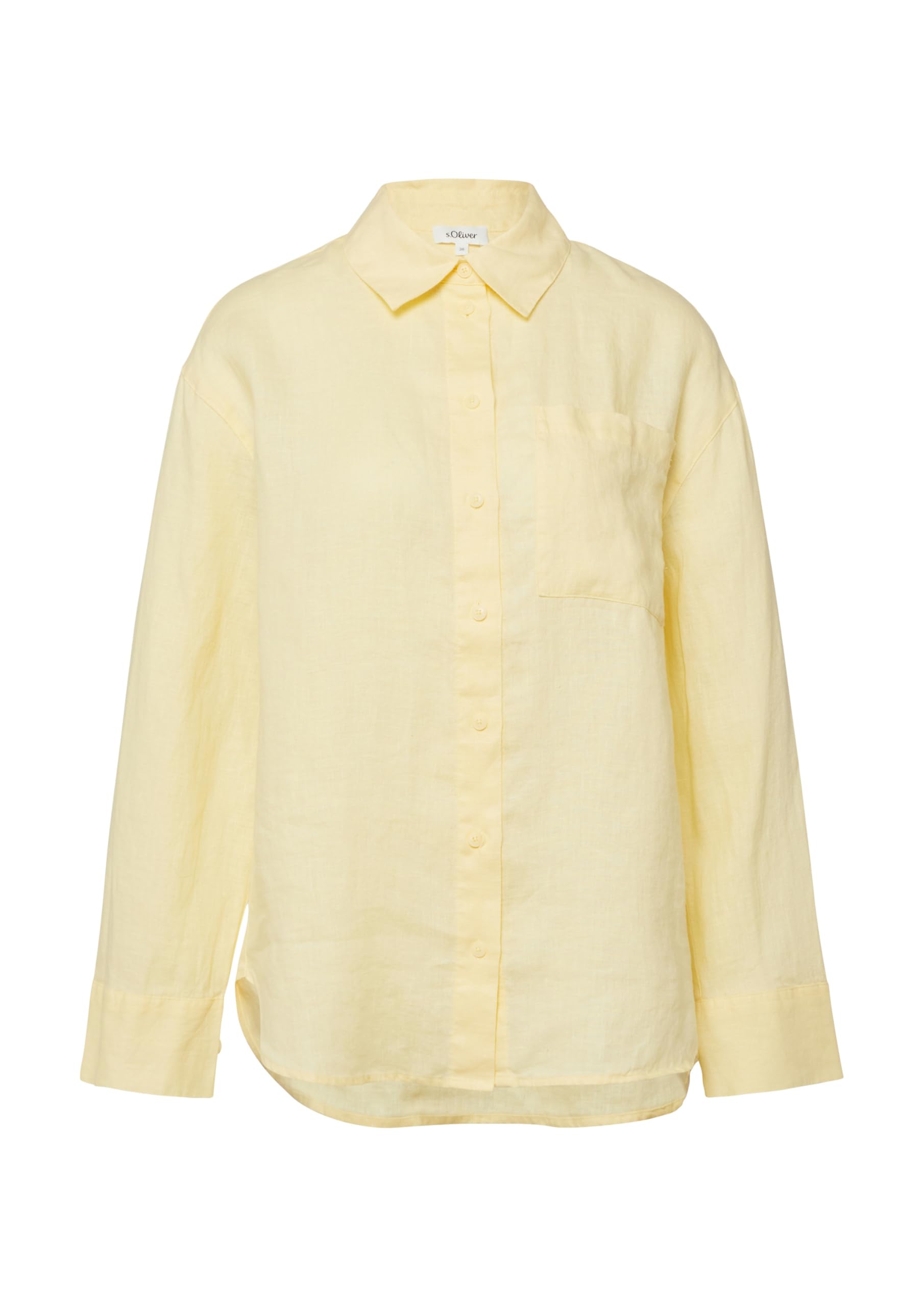 s.Oliver 2176342 Camicia in Lino a Maniche Lunghe Donna