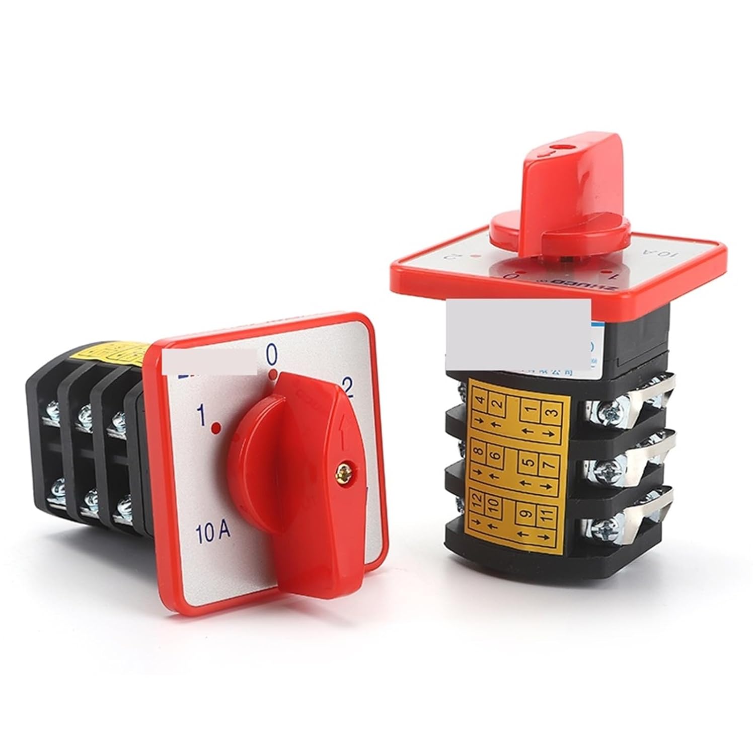 HZ5D-10/1.7 10A 1.7KW M05 M06 Induction Motor Reversible Two Voltage Three Poles Universal Cam Transfer Switch 1Pcs(10A 1.7 M05 RED)