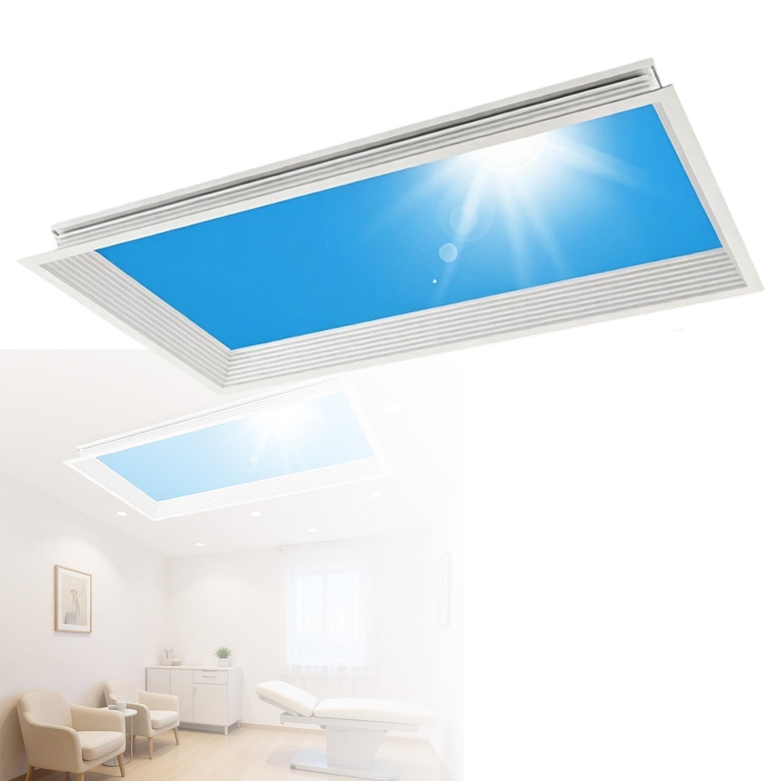 Plafonnier LED encastrable réglable pour éliminer la fatigue visuelle dans le bureau