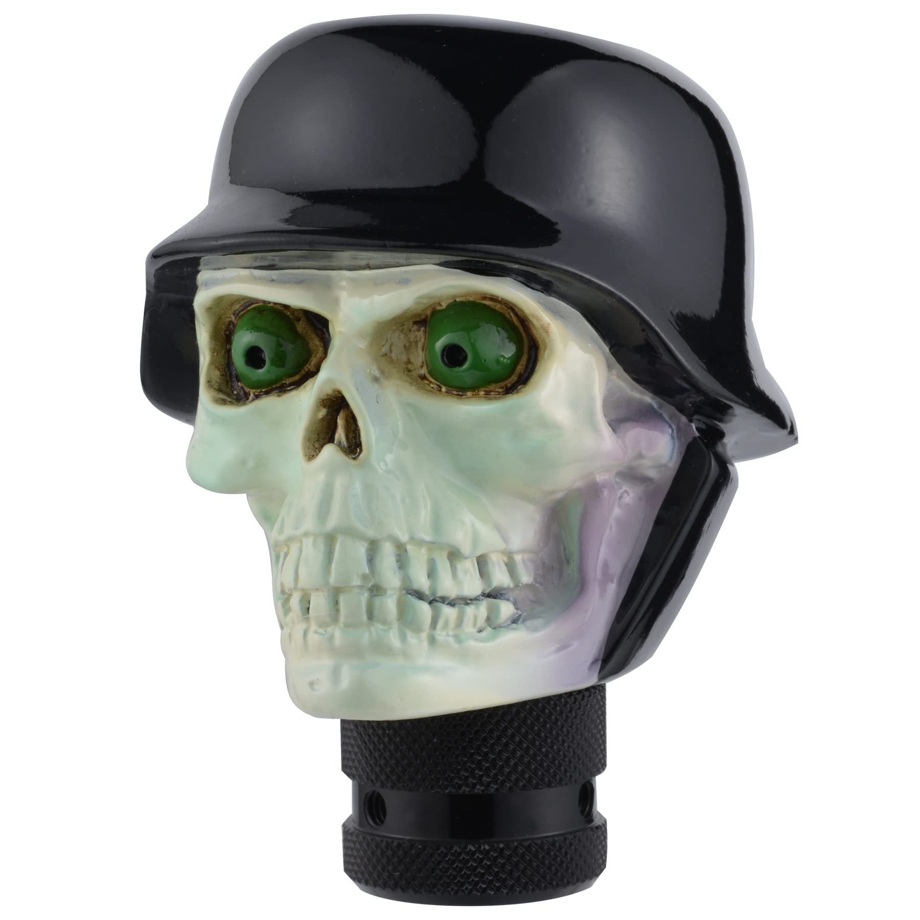 Padaodao Skull Gear Knob Devil Soldier Shift Lever Handle Shifter Stick Head for Most Manual Automatic Transmission Trucks SUV Cars, Multicolor