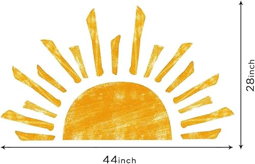 Miniatura 6 de DEKOSH Decoración de pared Sunshine para dormitorio, calcomanías de pared grandes para guardería