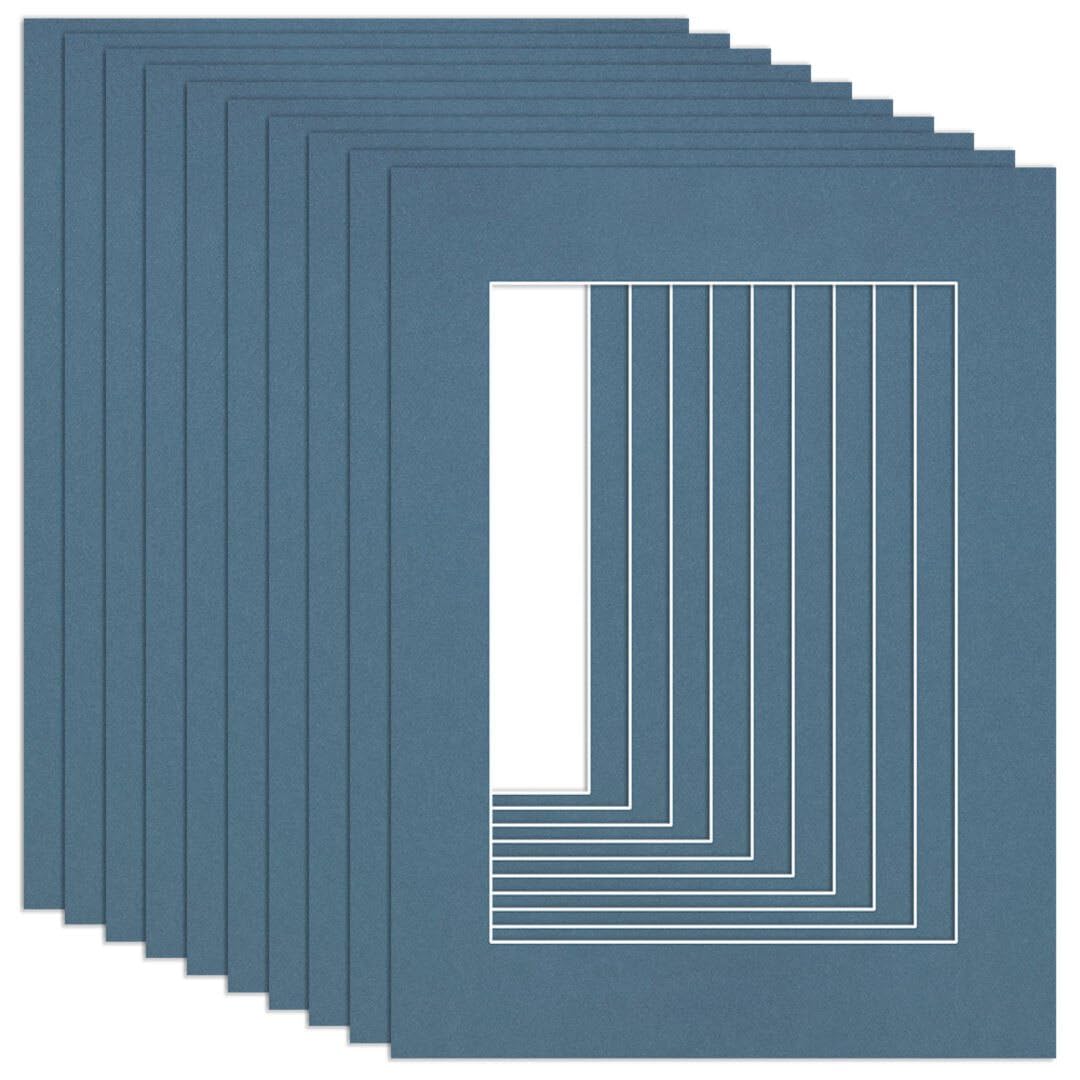 Procut Global 16x12" Pompadour Picture Mounts to Fit A4 Aperture - Precision Cut Cardboard Photo Mount - Ideal for Frames, Prints, Artwork & Certificates - Sizes & Colours Available - 10 Pack — image 1