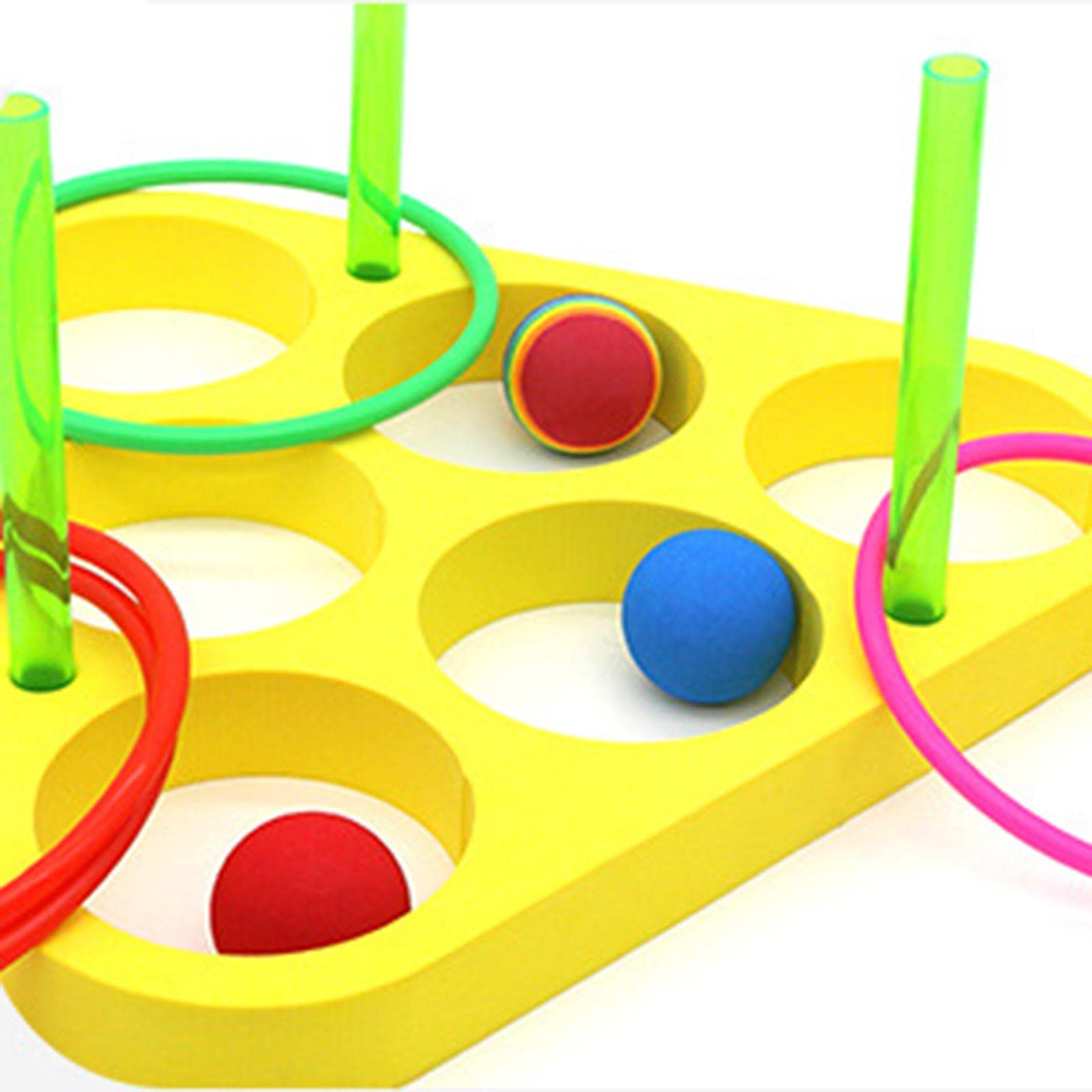 Set di Giochi Interattivi per Lanciare Anelli E Galleggianti, Ideale Come Regalo per Feste di Compleanno per Bambini dai 3 Anni in su, Stile D