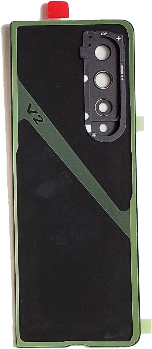 MD0410 Screen Repair Kit Compatible with Samsung Galaxy Z Fold 3 F926 Front Outer Glass Lens Back Housing Camera Frame Lens Cover Replacement (Phantom Black)