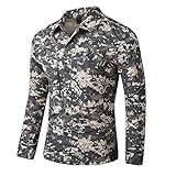 Color: ACU CAMO, CP CAMO Noga Camisas multifunción de secado rápido de manga completa/corta para senderismo, escalada, camuflaje de acu, ropa Amy (acu Camo, L)