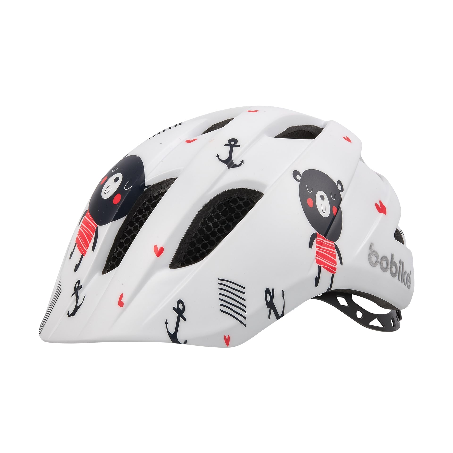 Casco de bicicleta para bebés de 46-52 cm con protección contra insectos y reflectores XS