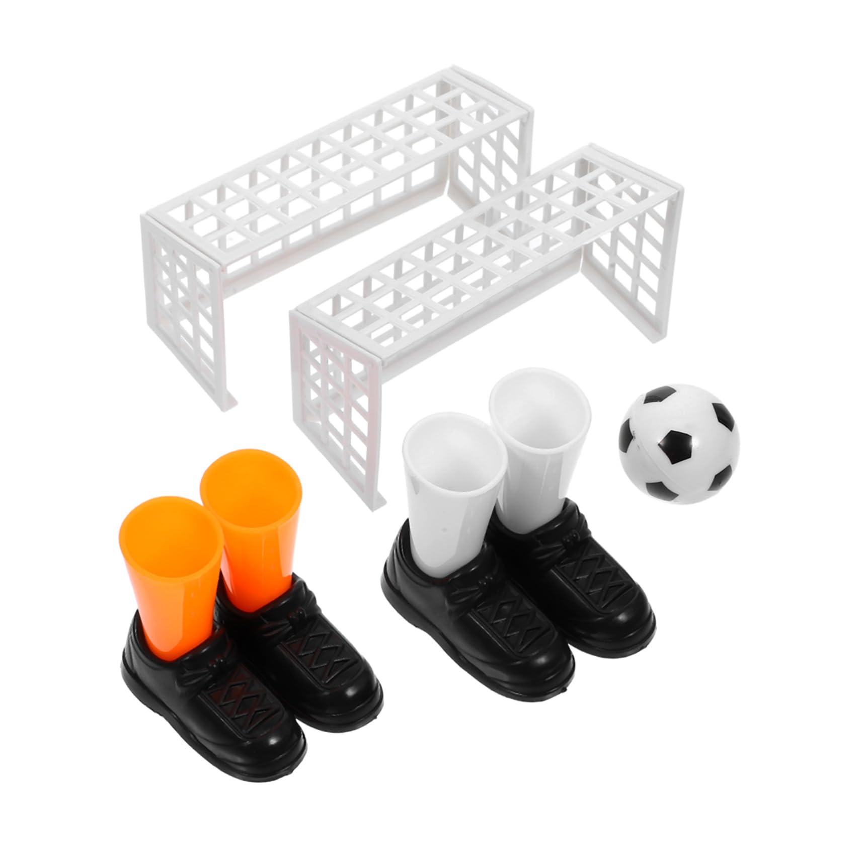 Kisangel 3Pcs Desktop Football Game Set Mini Finger Soccer for Fun Sports Prop Educational Table Football Game for Indoor Play Develops Creativity and Hand Flexibility