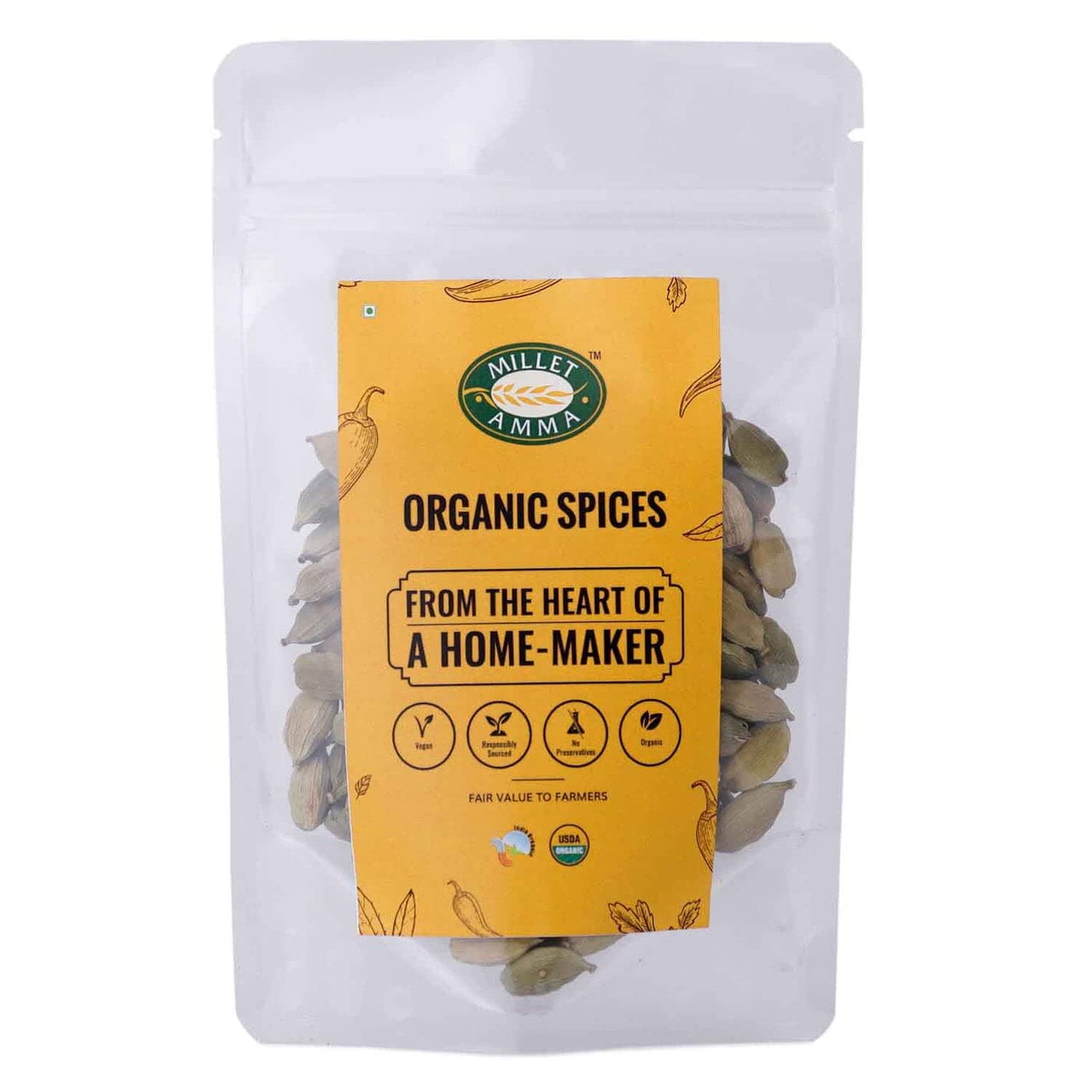 Millet Amma Organic Green Cardmon Elachi 25gm (B0B3697VNZ) Amazon Price History, Amazon Price Tracker