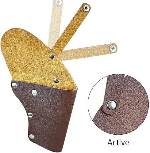 Miniatura 7 de Funda para pistola de juguete para niños, funda de revólver de cuero, correa de transporte de cintura para tamaño completo, compacta, pistola de