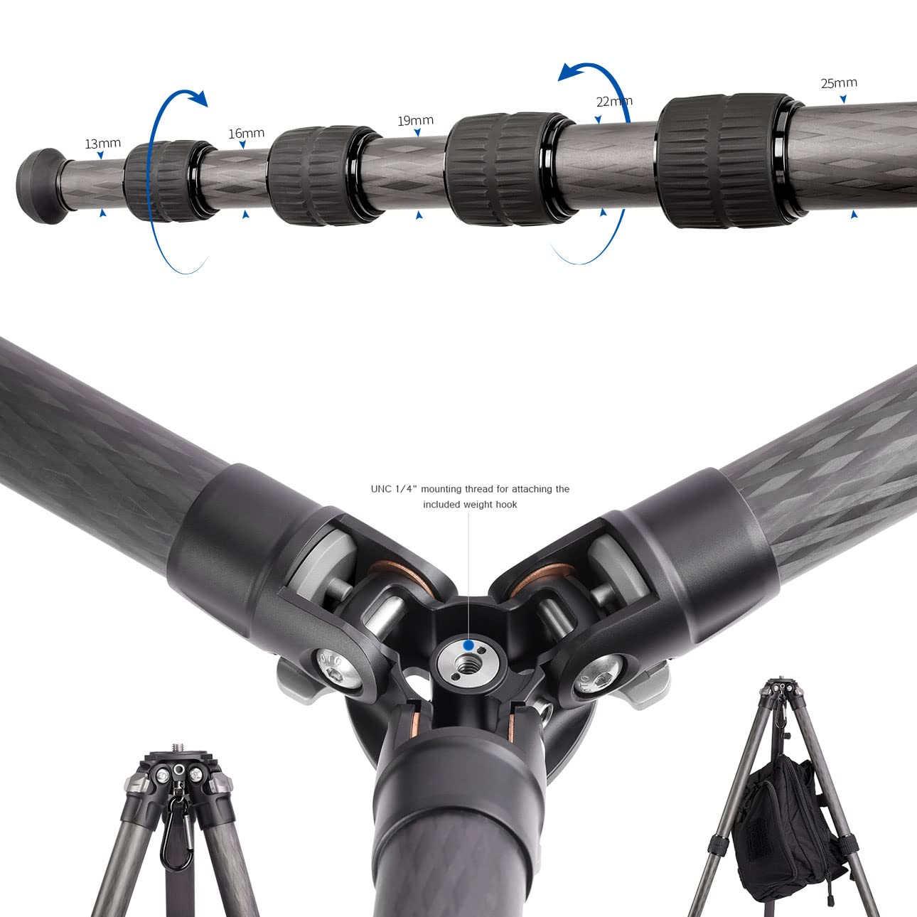 Leofoto - Leofoto LS-255C レンジャーシリーズ レオフォト カーボン 三脚 LS-255C カーボン三脚 レンジャーシリーズ - 株式会社レオフォト