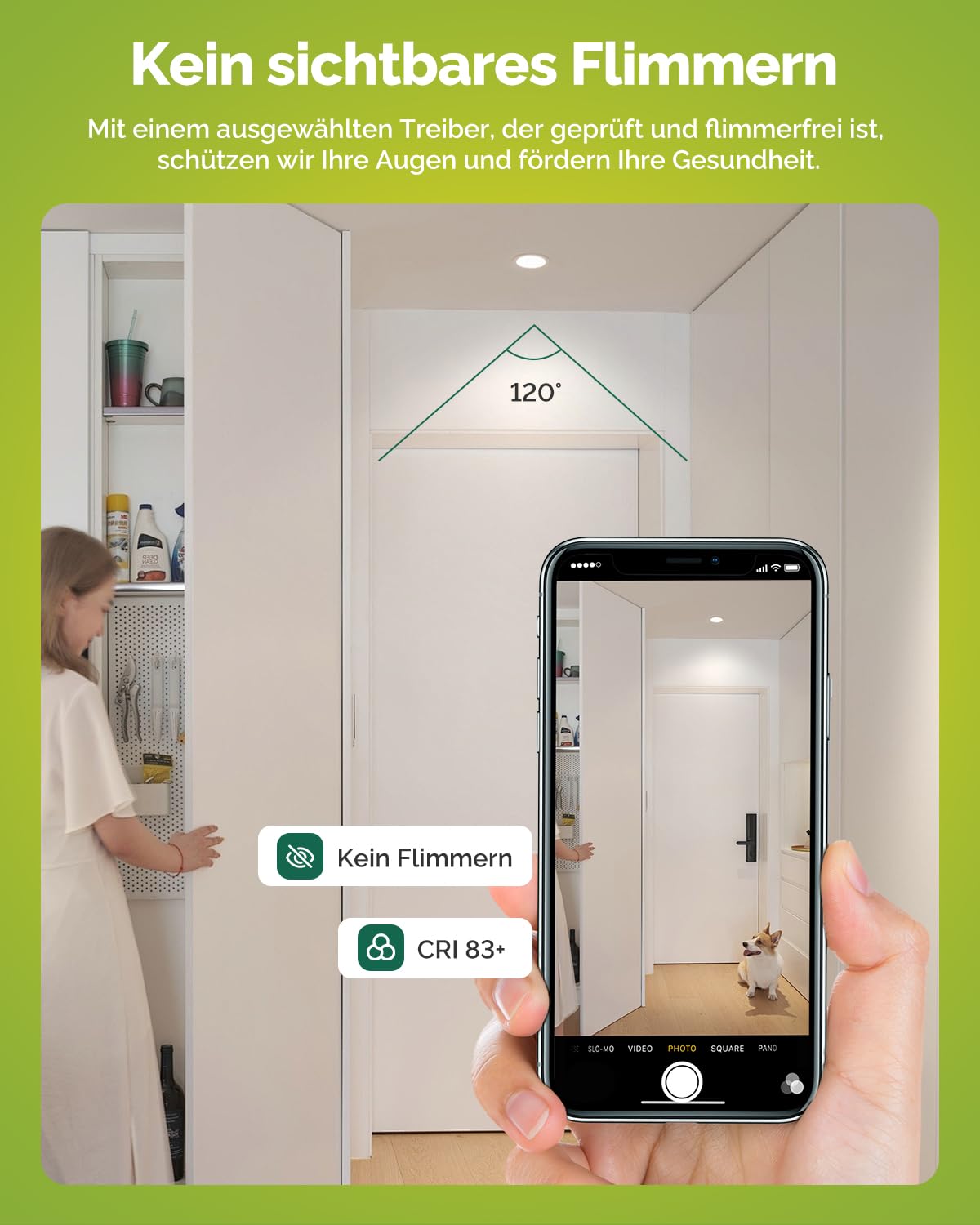 Fondiiz LED Einbaustrahler 230V 68mm, 20er Set LED Spots Warmweiß Neutralweiß Kaltweiß, 5W 480LM Deckenspots Weiß, IP44 Spots Deckenleuchte Flach Einbauleuchten für Badezimmer Küche Wohnzimmer