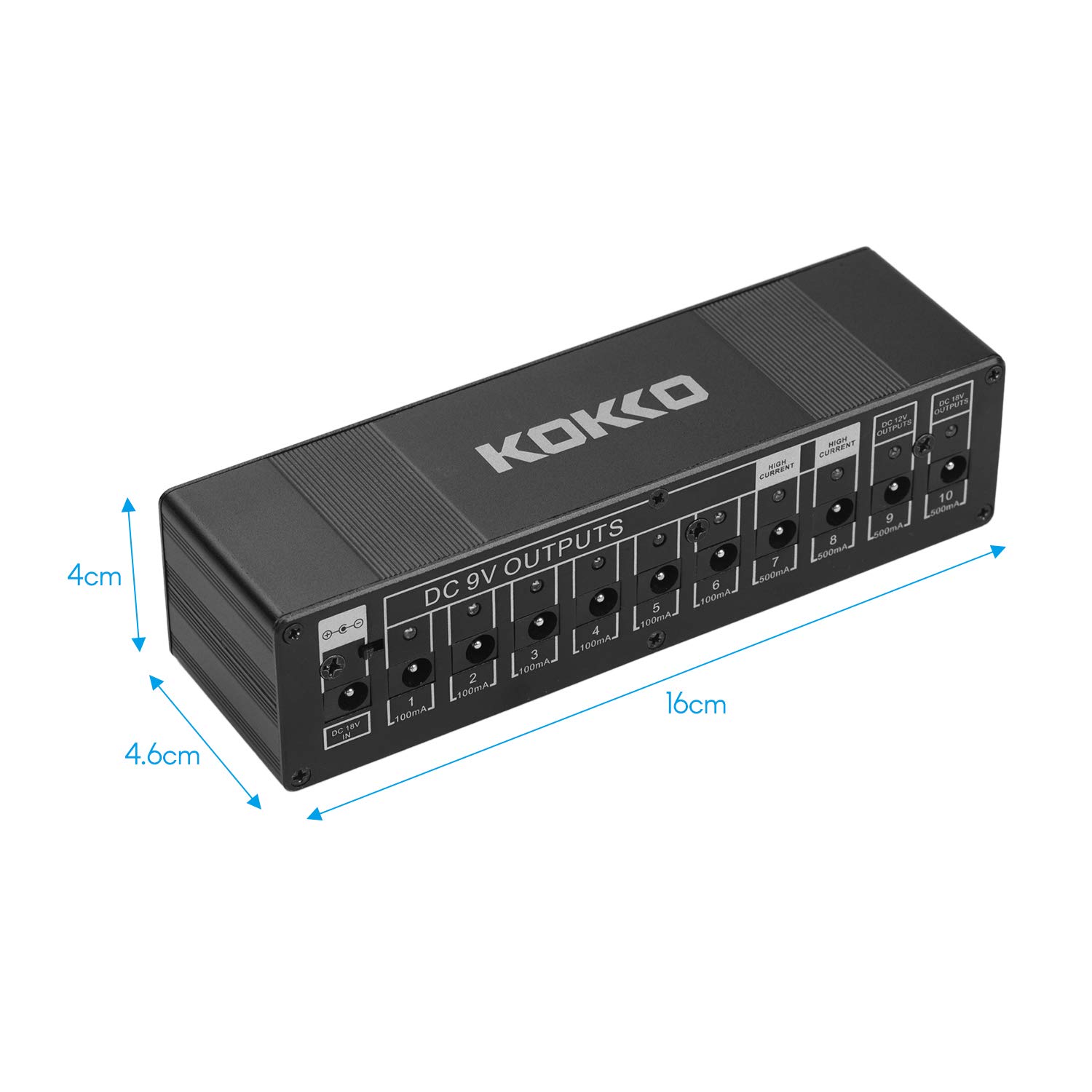 エフェクター用パワーサプライ パワーディストリビューター 18V 9V Amazon | GOKKO AUDIO パワーサプライ エフェクターペダル用