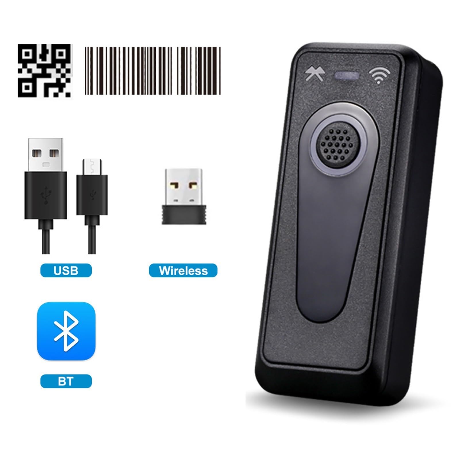 Przenośny Bezprzewodowy Czytnik Kodów Kreskowych 1D 2D Bluetooth