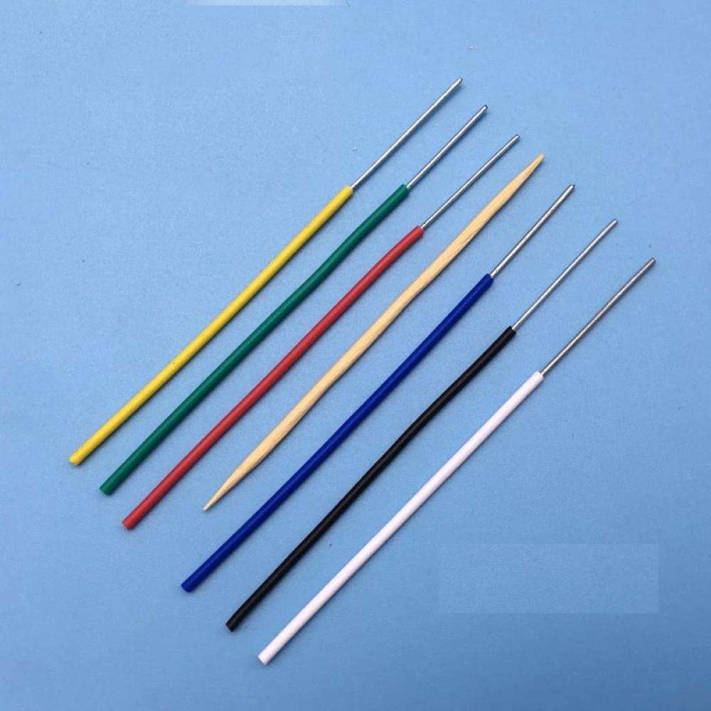 Alambre de Hierro Fino, Alambre de unión a Mano, Circular 0.7mm, Cable de Cable, Tipo de unión, 1000pcs-0.7mm * 30 cm * 1000pcs * Rojo