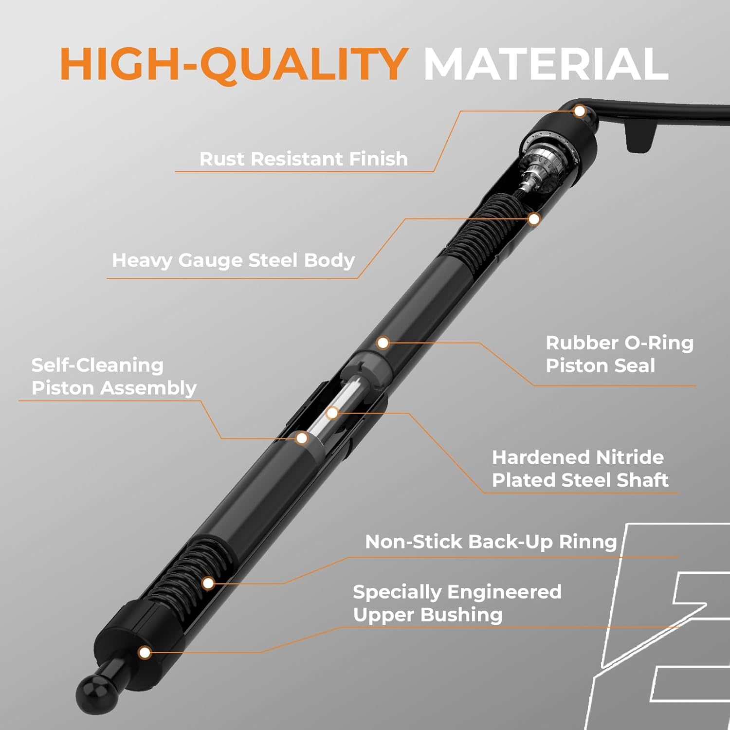 Power Liftgate Struts Compatible with 2013-2018 Toyota Rav4, Electric Tailgate Lift Actuator, Rear Hatch Lift Support, Trunk Tailgate Struts Shock #6892009010 6891009010 (Left & Right)