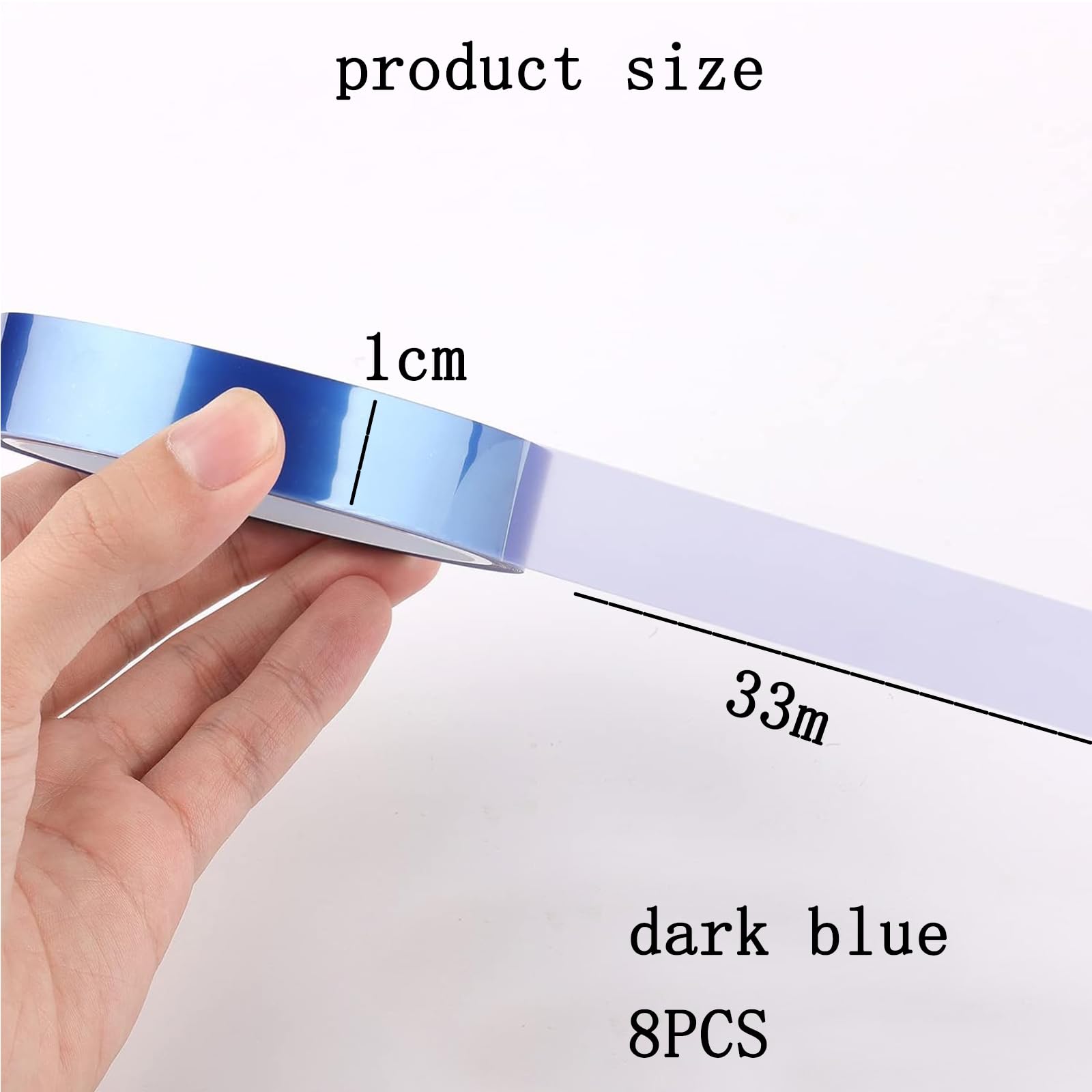 CocCCoon 8 PCS Heat Resistant Tape No Residue Dark Blue Sublimation Tape for Sublimation Press DIY Crafts High Temperature Hot Pressing Heat Transfer - Image 2