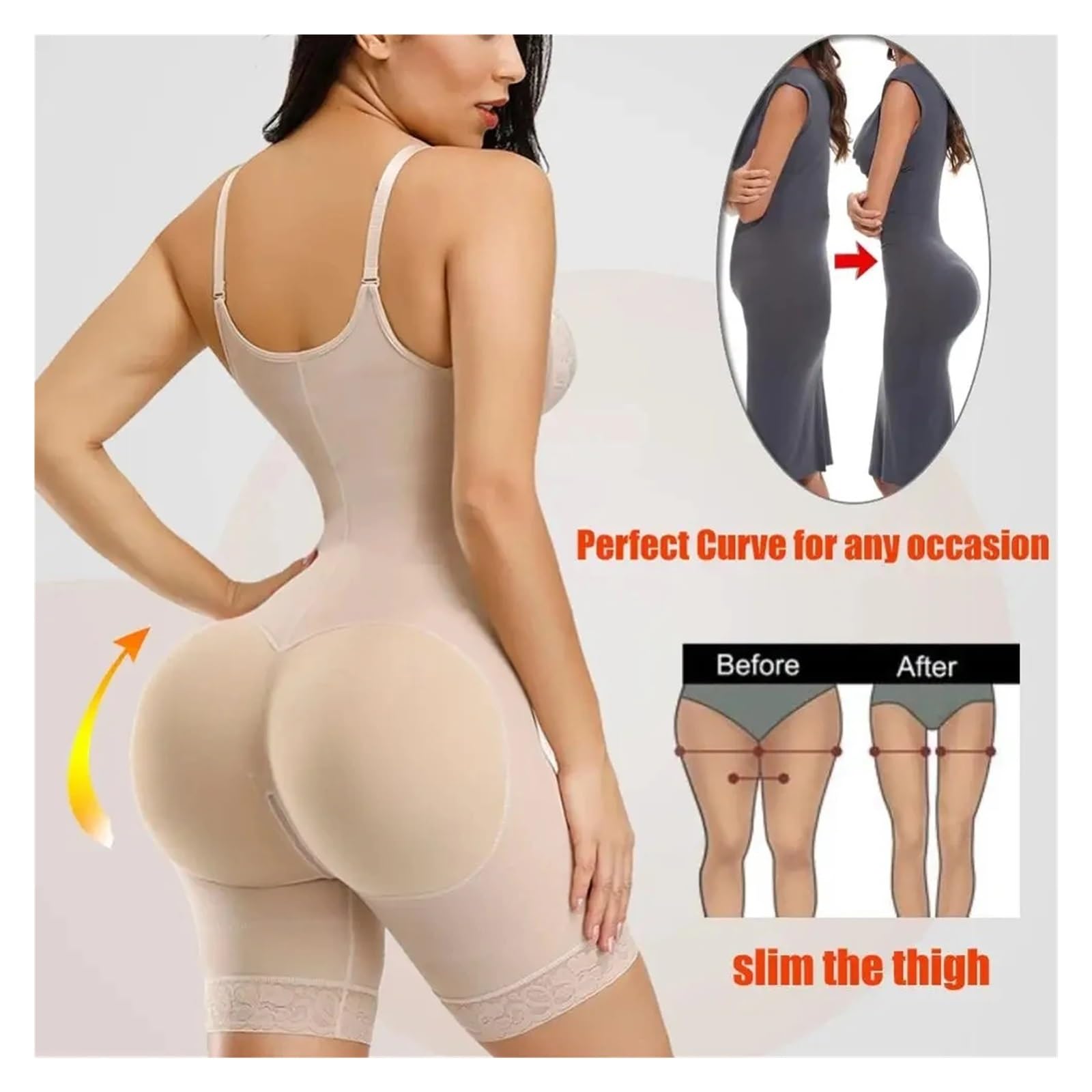 Faja Moldeadora de Cintura, Adelgazante Abdomen, Vientre Plano, posparto, Push up, Levantador glúteos